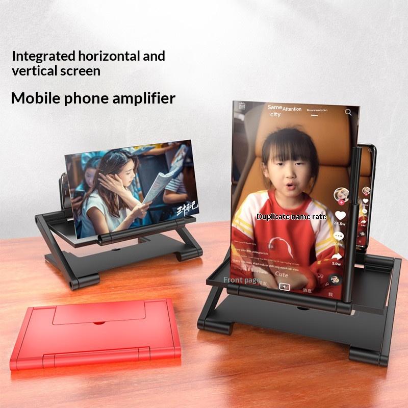HD 3D Video Magnifier Phone Screen Expander Handsfree Amplifier for Watching Sports At Home or Picnic