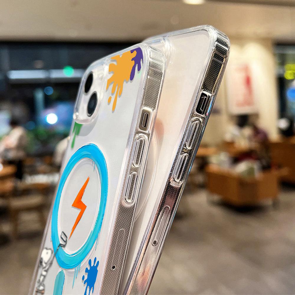 Magnetic Phone Case for iPhone 12 14 16 17 Pro 17 16 15 14 13 12 Pro Max  12 13 14 15  16 High Quality Shockproof Shell Full Protection Cute Style