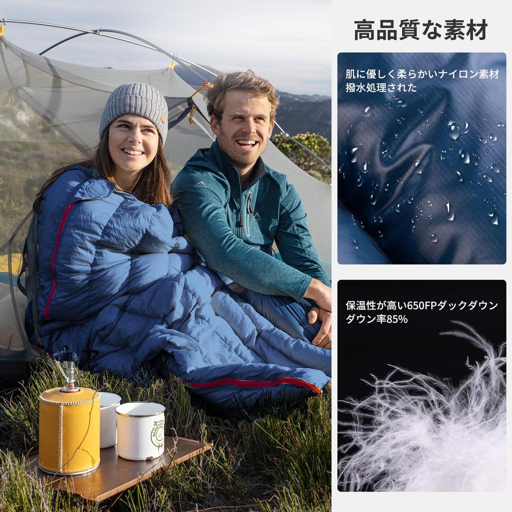 Naturehike Down Sleeping Comfortable Temperature Thermal For Outdoor Sleeping in Disaster Storage Bag Included Bag, Envelope-Style, Ultra-Lightweight,