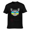 2022 Ukraine Flag Ukrainian Cat 100 Cotton T shirts Men Women Clothing TShirt Hip Hop Tops Tees