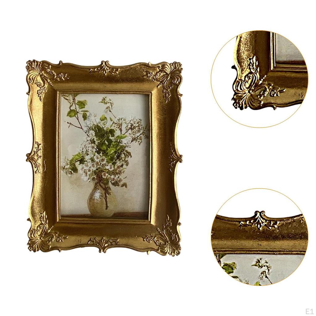 Resin Picture Frame Decorative Home Decor Garden Photography Photo Country for Bedroom