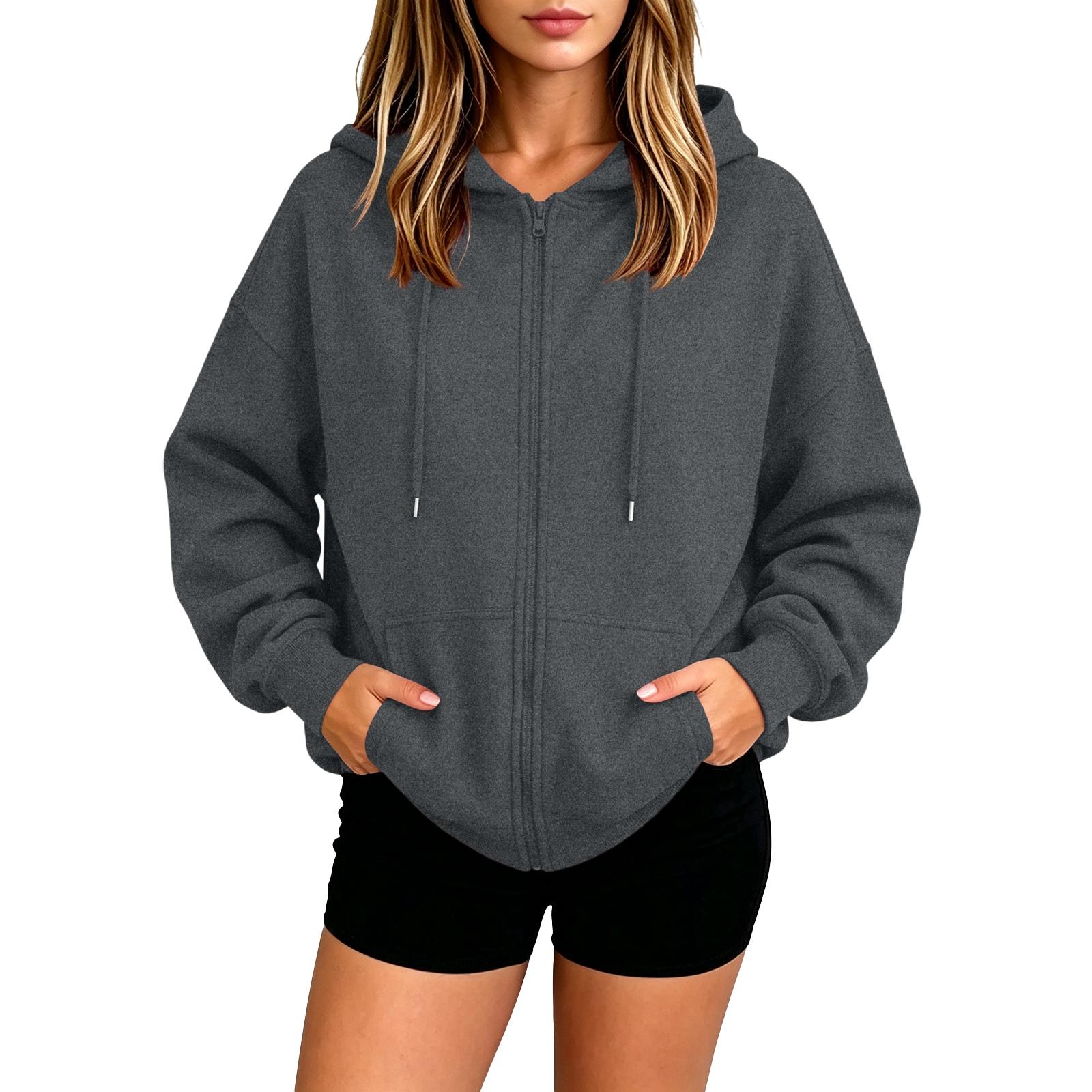 Women s Half Zip Pullover Hooded Sweatshirt for Fall Winter XXL