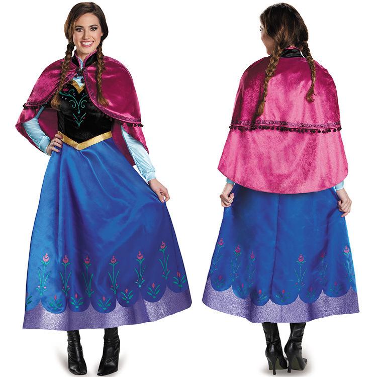 Women s Halloween Princess Anna Costume Dress - Frozen Cosplay Large как
