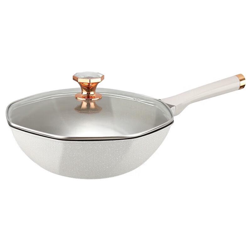 INMINDS Octagonal Titanium Non-Stick Wok