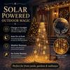 Weihnachtsglocke Solar-Gartenwasserfall-Licht Vintage-Metall-Gartenspieß Außen-Dekoration für Gärten Rasenflächen Wege Veranden