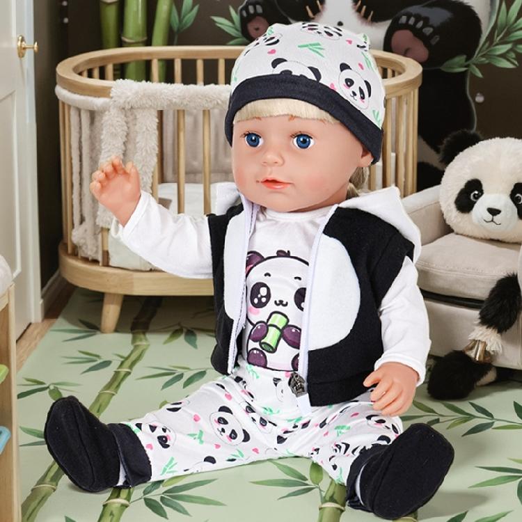 Fleece Winter Outfit Für 18 Zoll Mädchenpuppen Weicher Plüsch Cartoon Kostüm Warme Spielkleidung