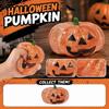 Pacote com 12 Bolas de Praia Insufláveis de Abóbora de Halloween 14 Polegadas Lanterna Flutuante para Piscina Decoração de Festa no Quintal Jardim Gramado