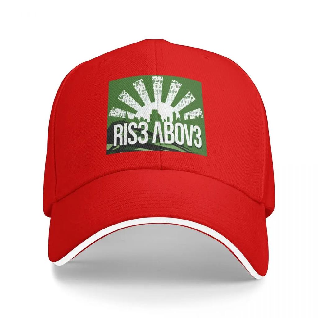 Rise Above Logo Green Baseball Cap Vintage hats for men Men Womens