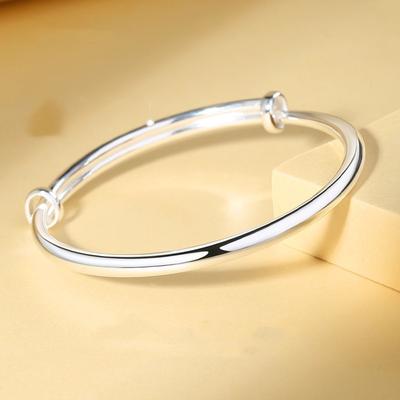 Xiaoxiangfeng Literatur- und Kunst-Bodyguard Noble Consort Plain Ring Push-Pull-Armband Glattes Zifferblatt Weibliches rundes verstellbares Armband