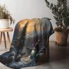 Tuniu Winter Snow Blanket for Sofa Bed Room Decorative Throw Soft Warm Cozy Cushion Cover