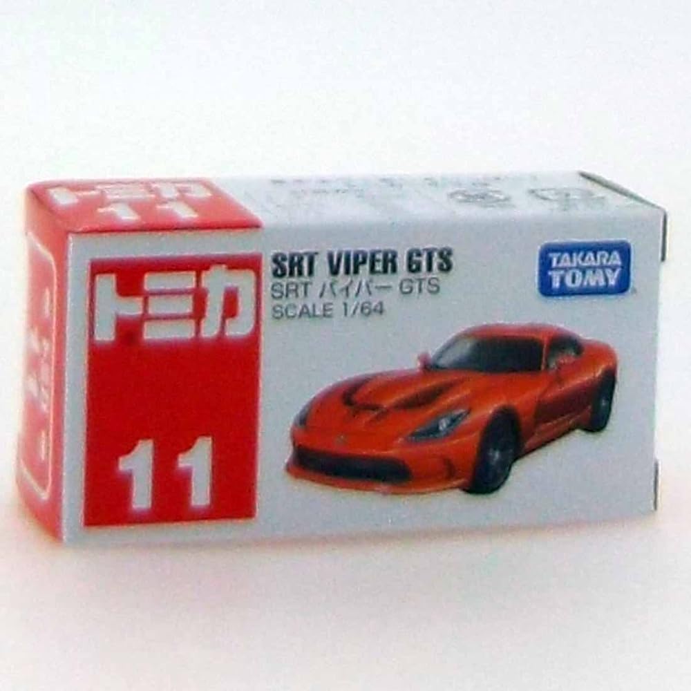 Tomica No.11 SRT Viper GTS Diecast Model Car with Box
