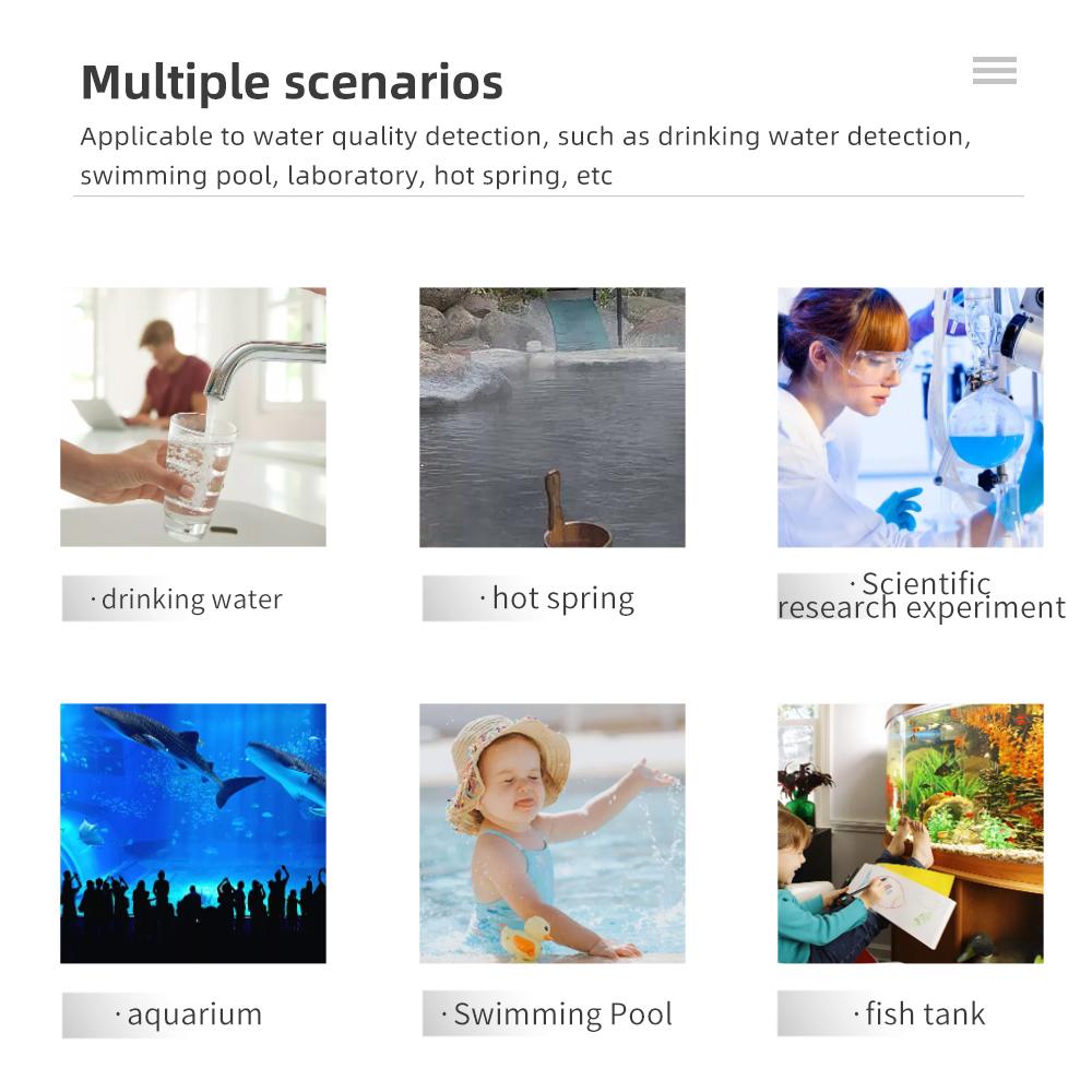 2 In 1 PH Chlorine Meter CL2 Residual Chlorine Tester Portable 5.5-9.0pH Test PH Chlorine Water Quality Detector For Pool