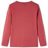 Children's Long-sleeved T-shirt Burnt Red 92/104/116/128/140