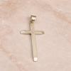 925 Sterling Silver Cross Pendant – Minimalist Christian Necklace Charm, Simple Faith Jewelry