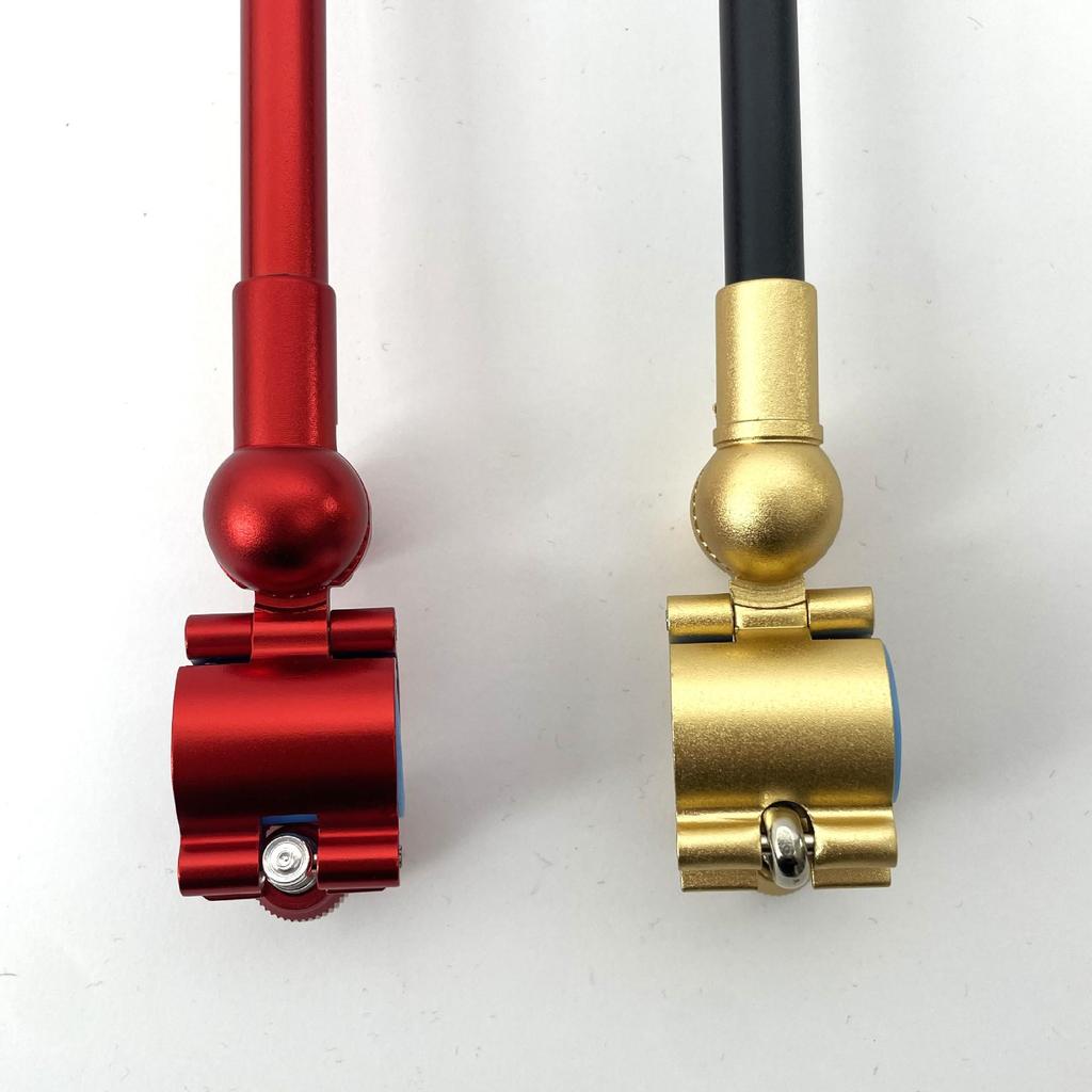 Universal Aluminum Alloy Rear Antenna Rod Holder - Full Metal S-Shaped Fishing Rod Support