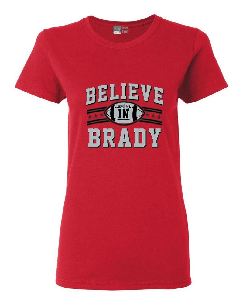 Ladies Believe in Brady Football Tampa Bay Sports Fan Wear T-Shirt Tee Unisex T-Shirt XXL