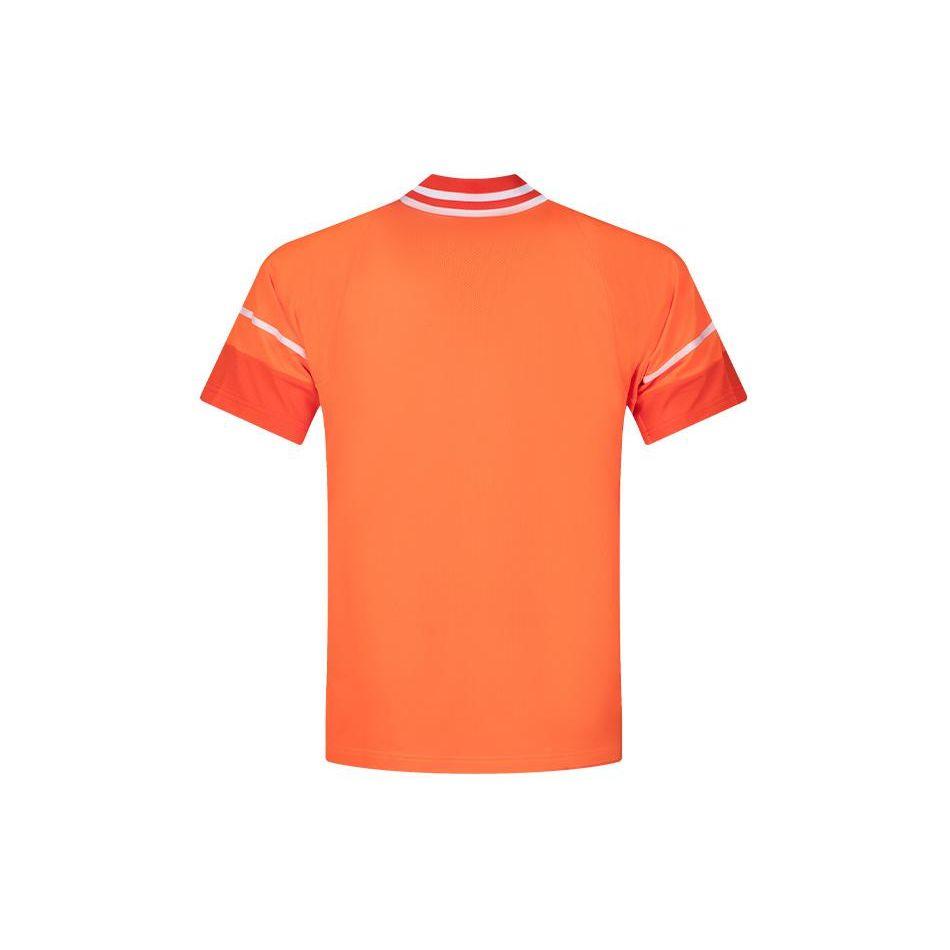 Asics Color Block Raglan Sleeve Short Sleeve Polo Shirt Men Tops Orange 2041A283-800