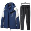 Three-in-One Winter Ski Suit Set: Windproof, Waterproof, Plus Velvet for Men, Women, and Children