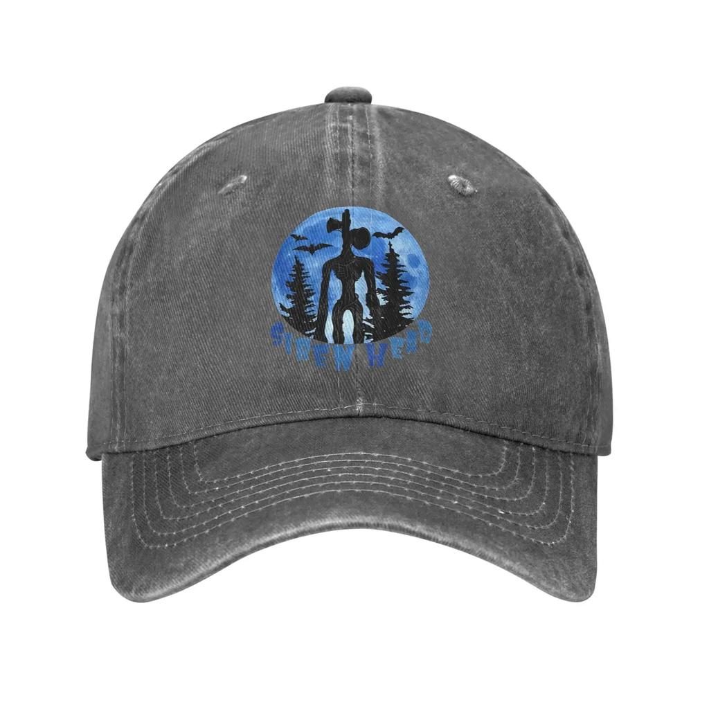 Siren Head Blue Casual Baseball Cap Tennis Skate Trucker Hat Spring Adjustable Men Adult Design Baseball Caps