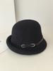 High-quality wool woolen crimped top hat women's autumn and winter new Hepburn style retro fashion fisherman hat thermal basin hat