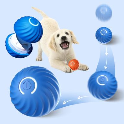 Bola de brinquedo para cachorro inteligente, brinquedo eletrônico interativo para animais de estimação, bola móvel, usb, movimento automático, saltando para filhotes, presente de aniversário, produto para gatos