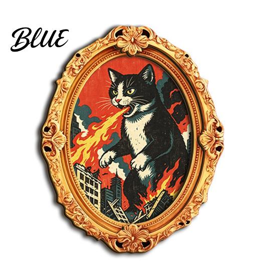 Refrigerator Magnets Ornament 1/6Pcs Halloween Retro Frame Magnet Wood Carved Fridge Metal Surface Decorations Cabinet Whiteboard Magnet for