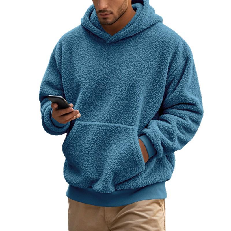 Men's Trendy Winter Casual Fleece Hooded Sweatshirt