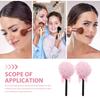 2pcs Lollipop Powder Puff Under Eyes Fluffy Loose Body Puffs Cosmetic Makeup Handle Tools and Large Face for Girls Mineral Soft Round Women Shape