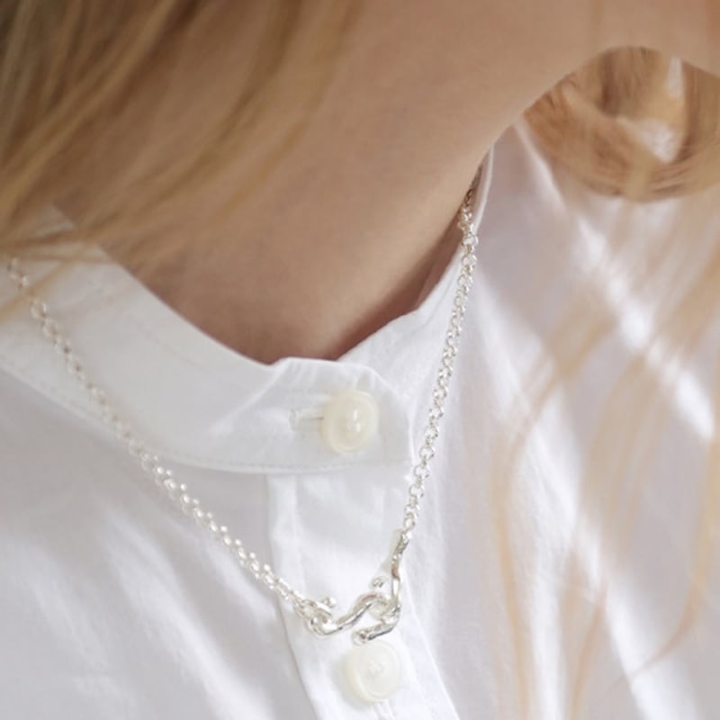 

REINDEER GENTLE STONE NECKLACE 05 SILVER