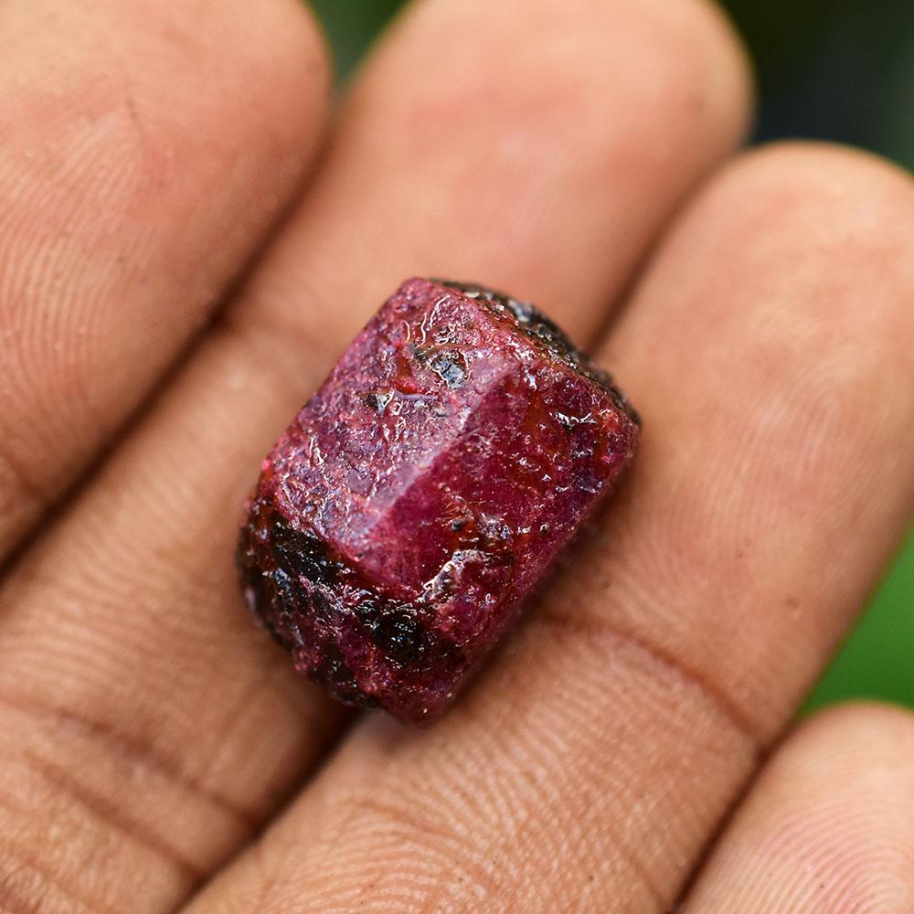 Natural Red Ruby Loose Gemstone 30.55 ct Mozambican Uncut Rough for Collection for Gem Collection