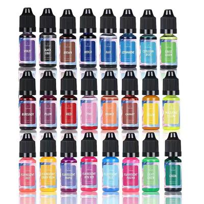 24 kolory żywiczne pigmenty płynne barwniki do świec do samodzielnego wykonania barwniki do mydła świece żywica epoksydowa forma rękodzieło pigmenty rękodzielnicze