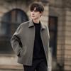 Wool coat men's autumn and winter new trendy short wool coat men's jacket top coat