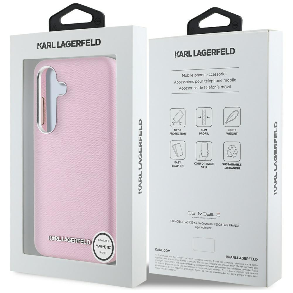 Etui do Samsung Galaxy S25 Plus Karl Lagerfeld MagSafe Różowe