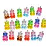 10Pcs/Lot Candy Bear Pendant Charms Colorful Resin Bears for Necklace Bracelet Earrings Jewelry Making Findings Accessories