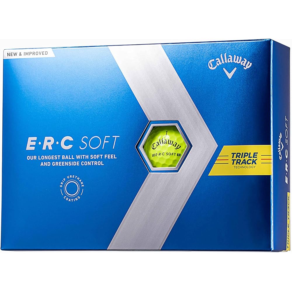 Callaway ERC Soft Yellow Golf Balls 3-Piece Structure 12-Pack