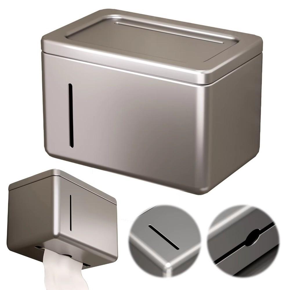 Removable Bathroom Tissue Holder Rustproof Napkin Box Toilet Paper Holder  Home Storage
