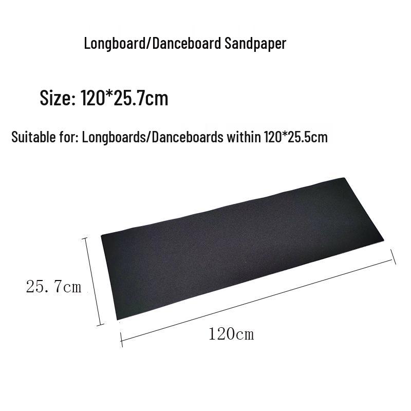 Black Anti-Slip Frosted Skateboard & Longboard Grip Tape