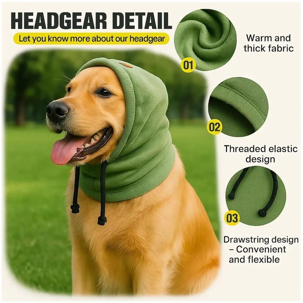 Elastic Band Pet Windproof Hat Noise-Proof Soothing Ear Cover Dog Grooming Earmuff  Pet Grooming