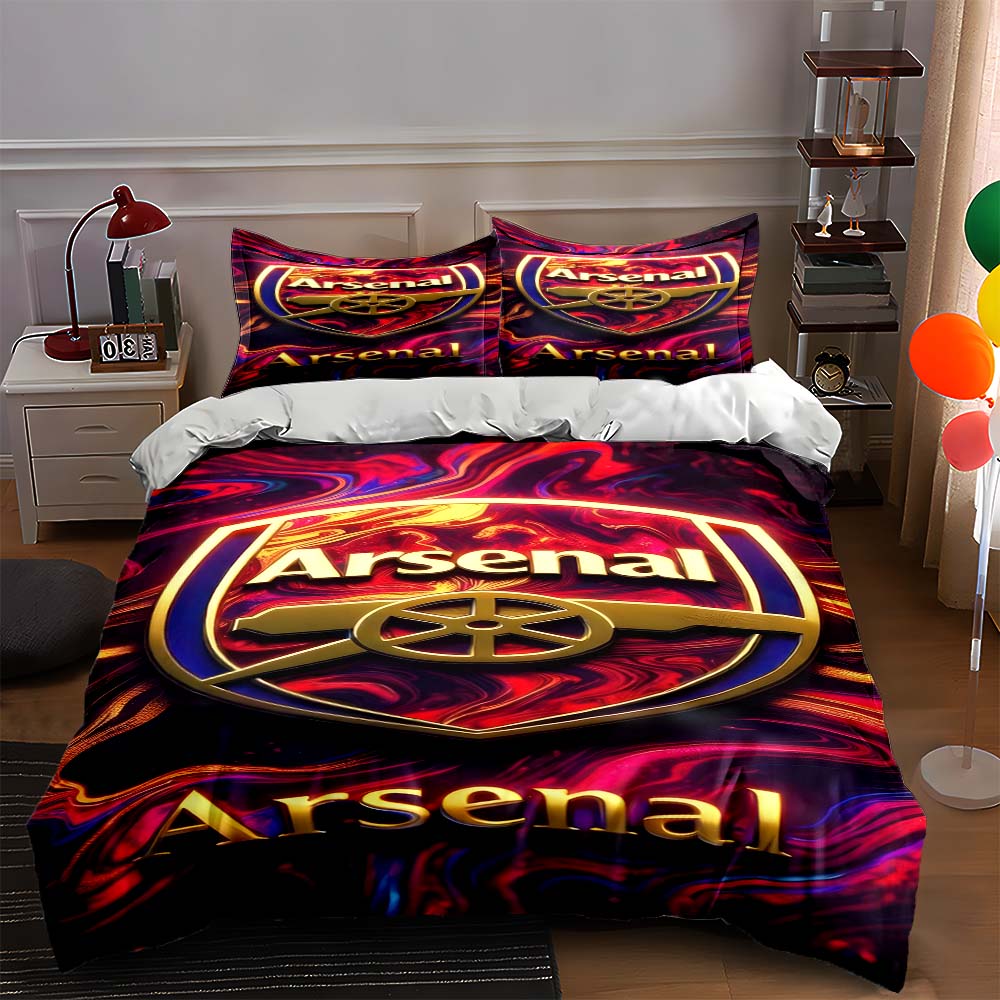 

Arsenal logo with wheel. Bedding sets Duvet cover sets Duvet covers Pillowcases(1 * Duvet Cover 2 * Pillowcases, without duvet insert) 135x200cm