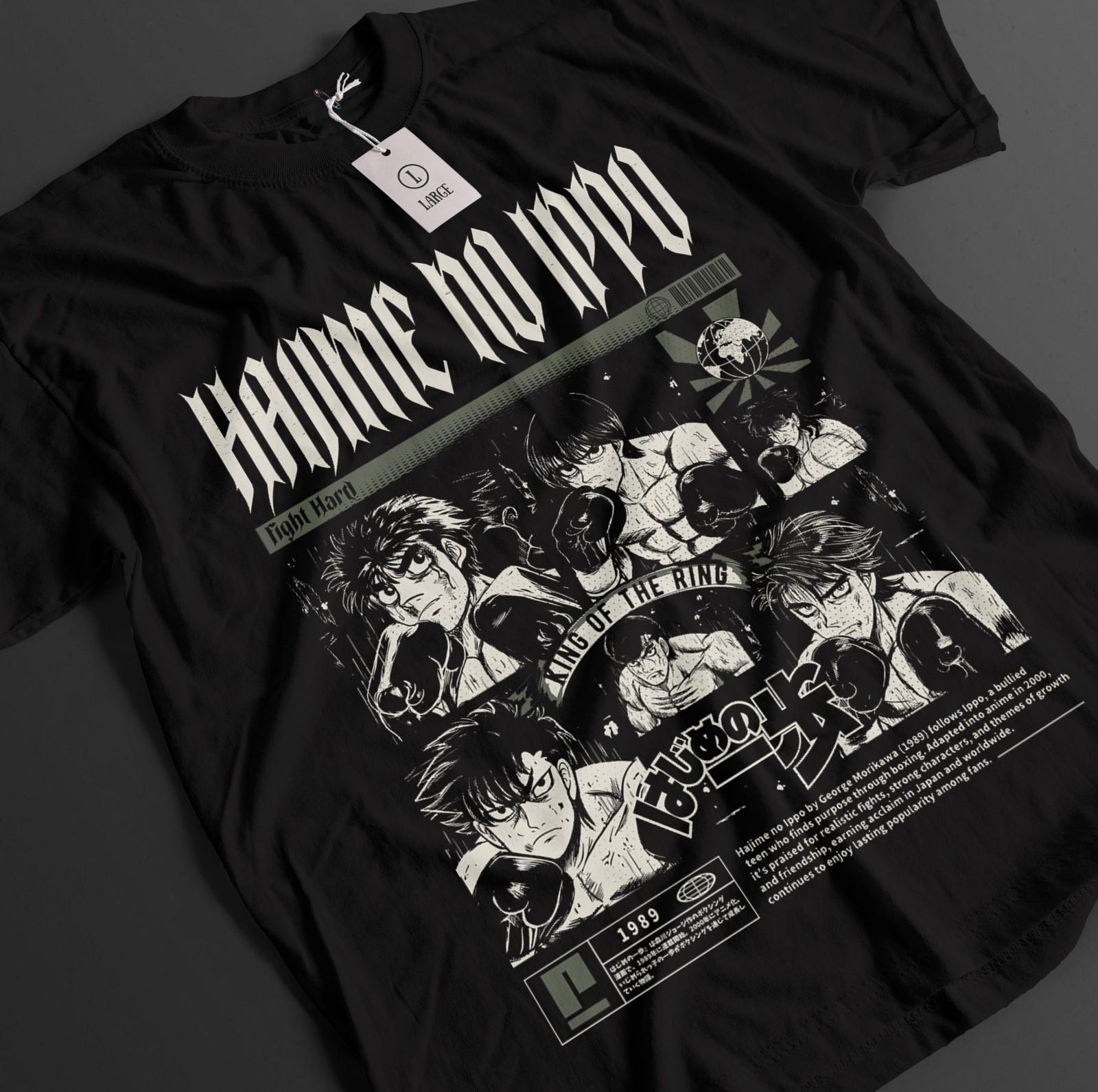 Футболка Hajime No Ippo Футболка Takamura Футболка Miyata Топ Kimura Aoki Fighting Аниме Футболка XL
