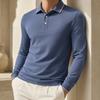 AIOPESON 2026 New Men's Cotton Solid Color Long Sleeve Polo Shirt Designer Social Luxury Touch