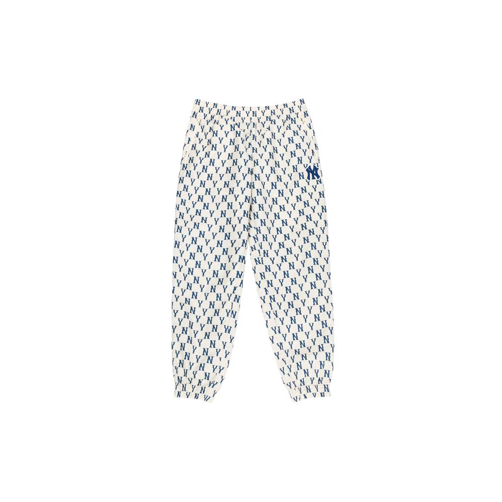 New MLB Knitted Sweatpants Unisex Cream 3AWPM0121-50CRS