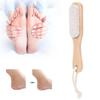 Foot File Dead Skin Callus Removing Pumice Stone Foot Pedicure Tool with Wooden Handle
