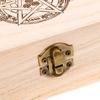 ERINGOGO Wooden Tarot Box with Large Pentagram and Card Stylish Accessory for Tarot Enthusiasts Capacity, Design, Storage,