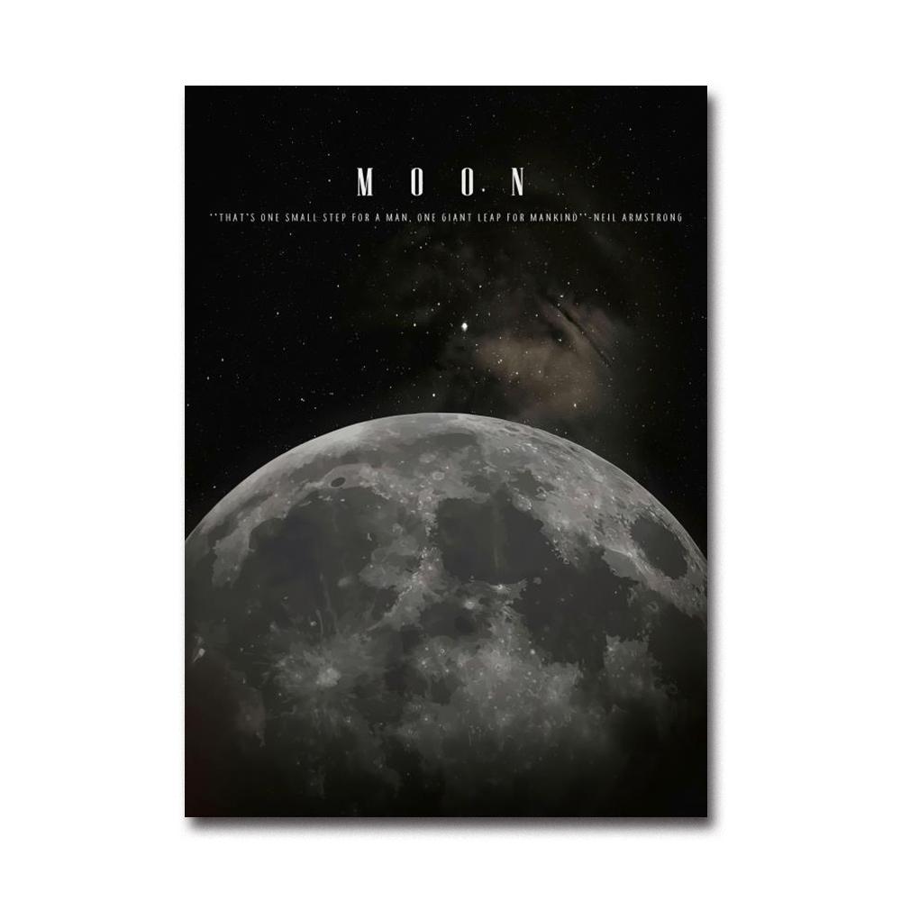 Solar System Planet Mercury Venus Earth Mars Jupiter Saturn Uranus Neptune Wall Poster Home Decor Canvas Painting Print Pictures