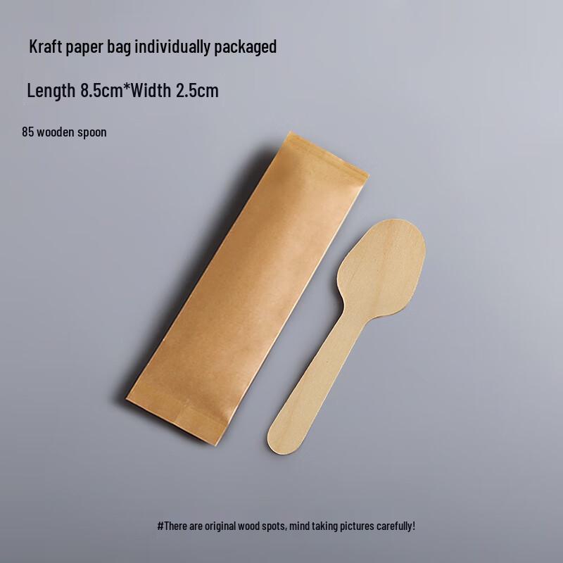Disposable Wooden Ice Cream Spoons