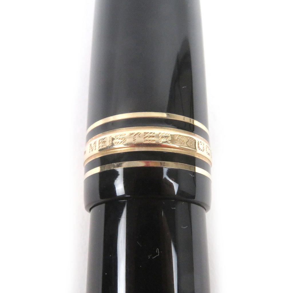 Excellent MONTBLANC fountain pen Meisterstück 149 Cap type Black gold 14C mens Used