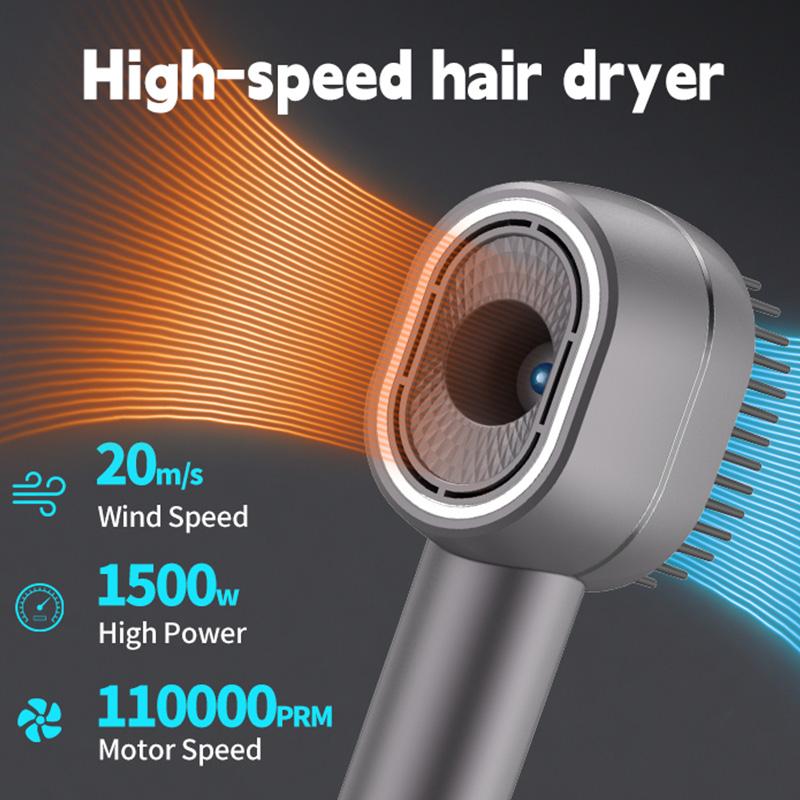 Factory-Source Smart Hair Dryer High-Speed 1400W Silent Negative Ion Hair Dryer for Whole Family Babies USB Power Source