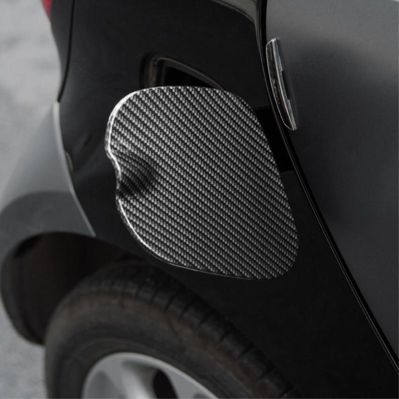 Car Upgrade For Smart 453 Fortwo Fuel Tank Cap Cover, Carbon Fiber Look Protective Sticker Car Exterior Accessories