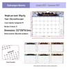 2027 Creative English Wall Calendar: Plan, Check-in, Memo & Customizable